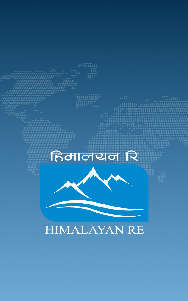 Image showing logo of Himalayan Re with a world map on the background